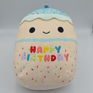 Squishmallow Kiks Happy Birthday Sprinkles Cupcake Soft Plush Stuffed Animal 12"